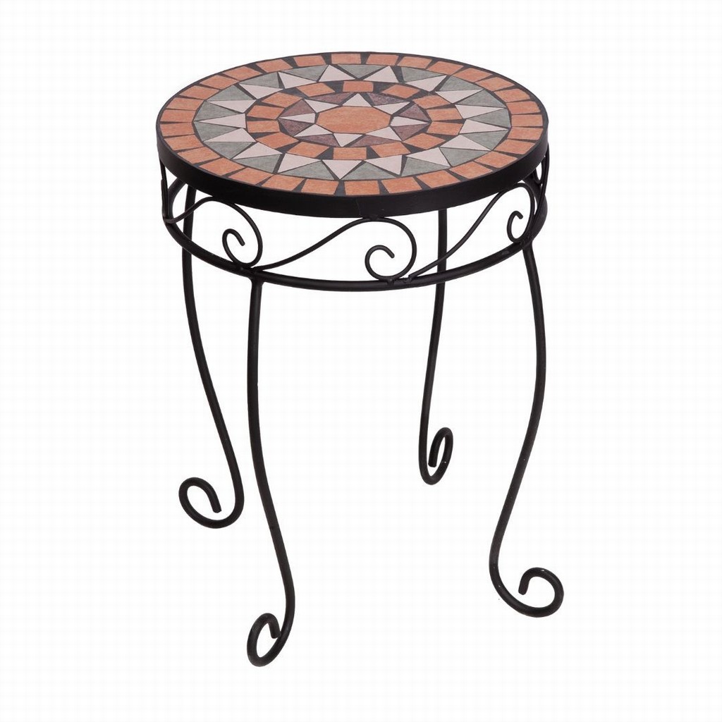 Rustica Italia Mosaic Tile Plant Stand 42cm