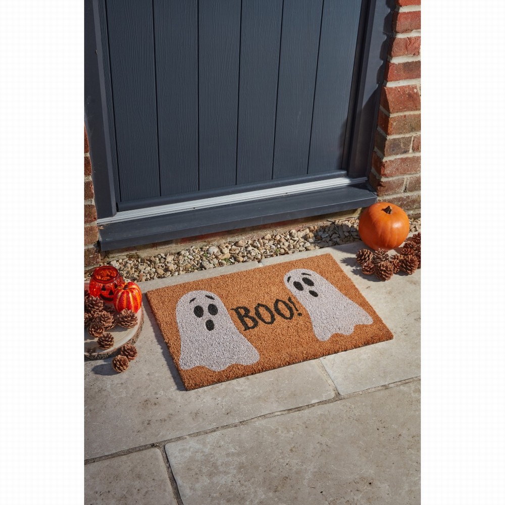 Halloween Boo Coir Doormat 40x60cm