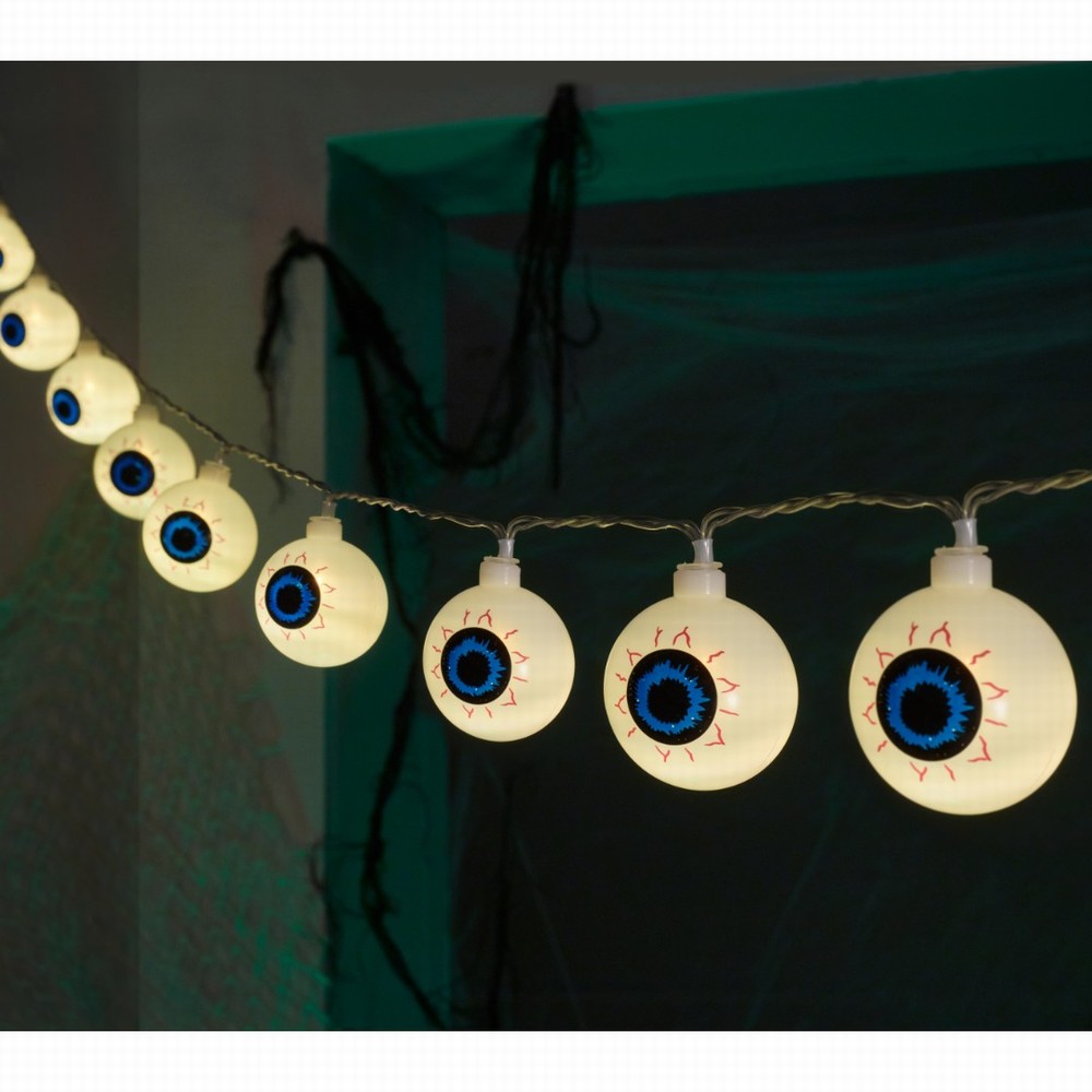 Halloween EyeBall String Lights - Set of 10 Warm White