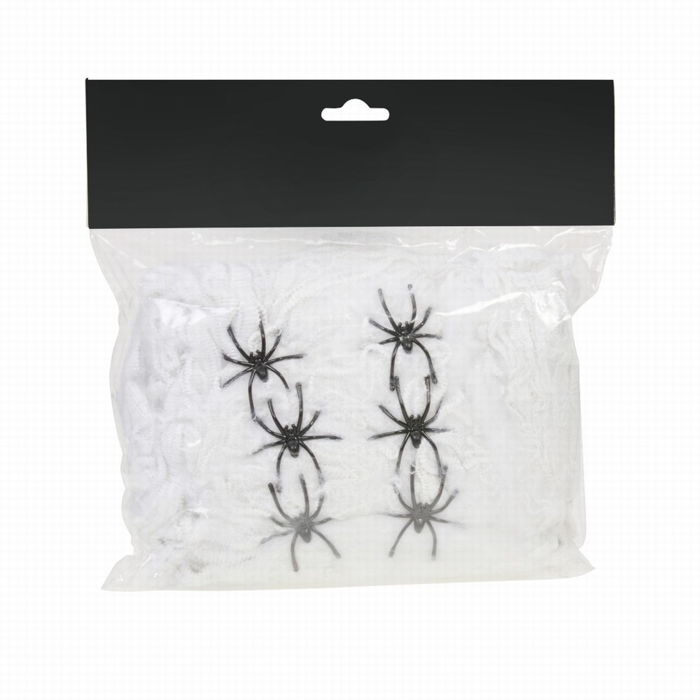 Halloween ScaryWeb & 6 Spiders 25cm