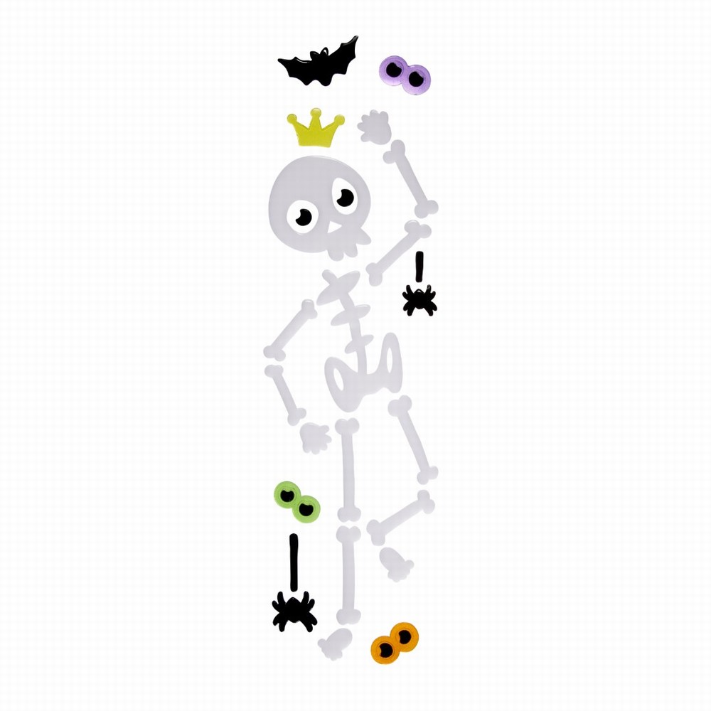 Halloween Scary Skelly - Gel Sticker Set