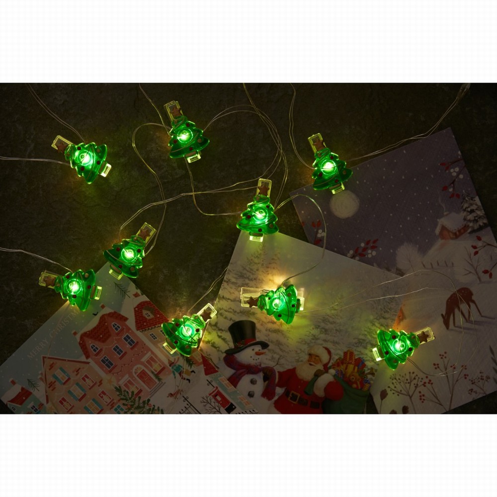 Three Kings ClipCard Tree String Lights - Set of 10 Warm White