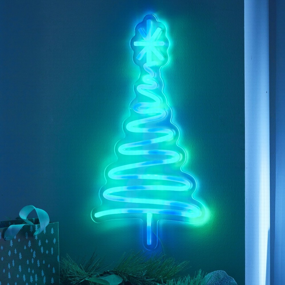 Three Kings ColourGlow Tree USB LED Sign 20x40cm Multicolour