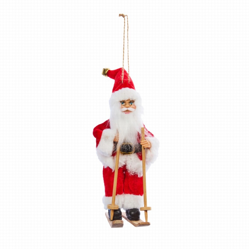 Three Kings Ski Santa Christmas Tree Decoration 18cm