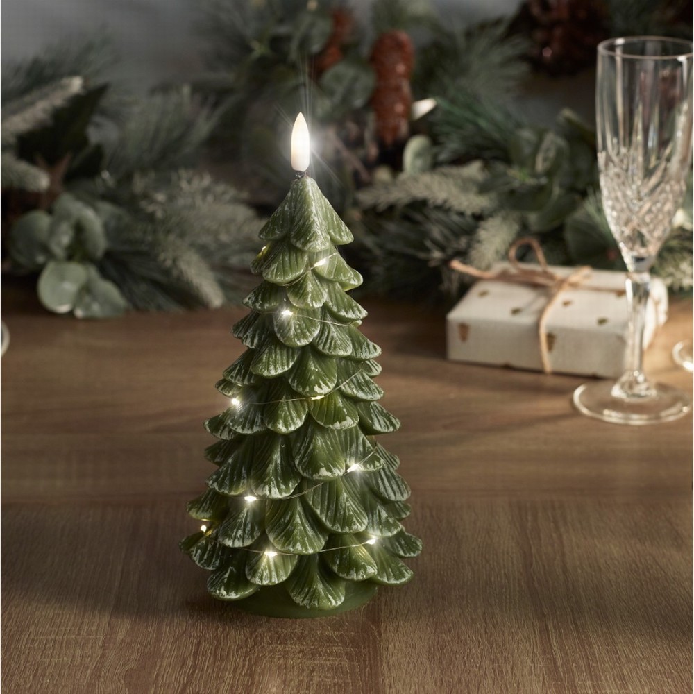 Outside In Christmas Tree LED Candle 23cm Warm White