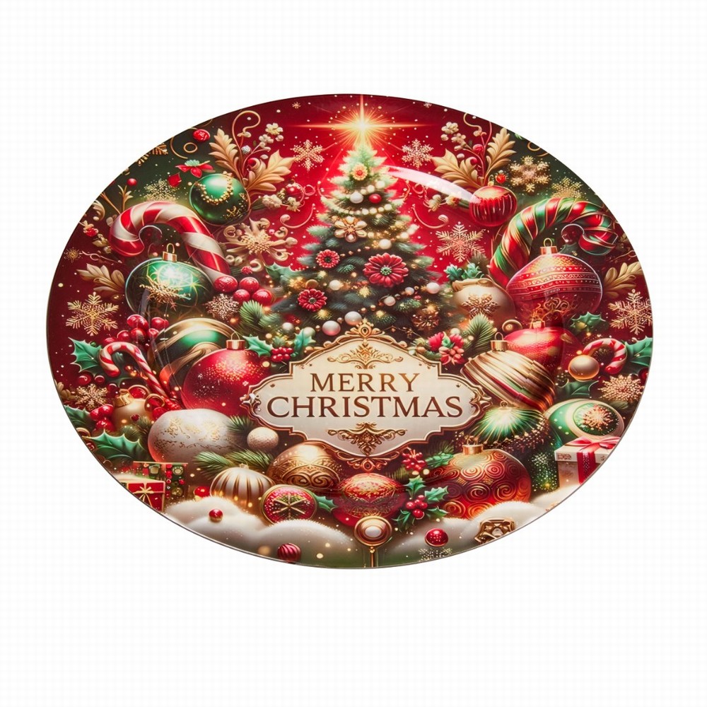 Three Kings Merry Christmas DecorPlate - 40cm