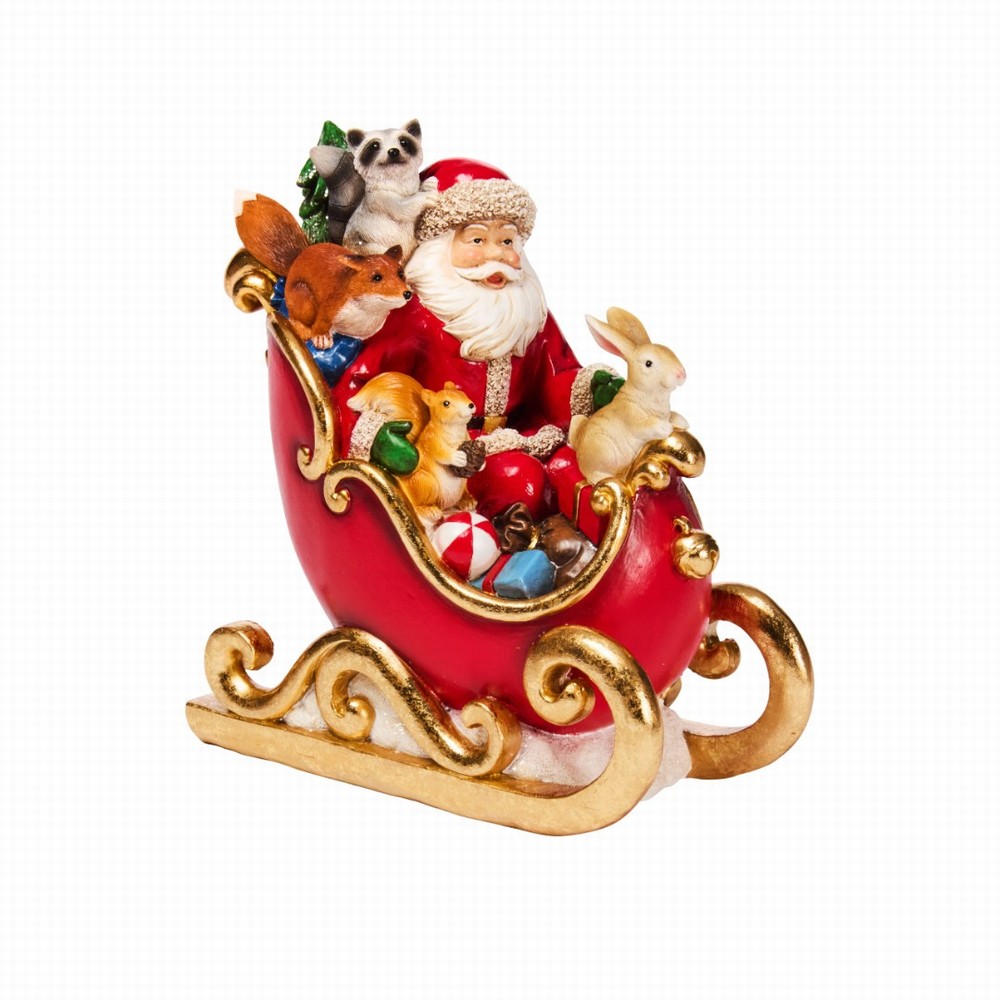 Three Kings Santa Sleigh Christmas Decoration 19cm