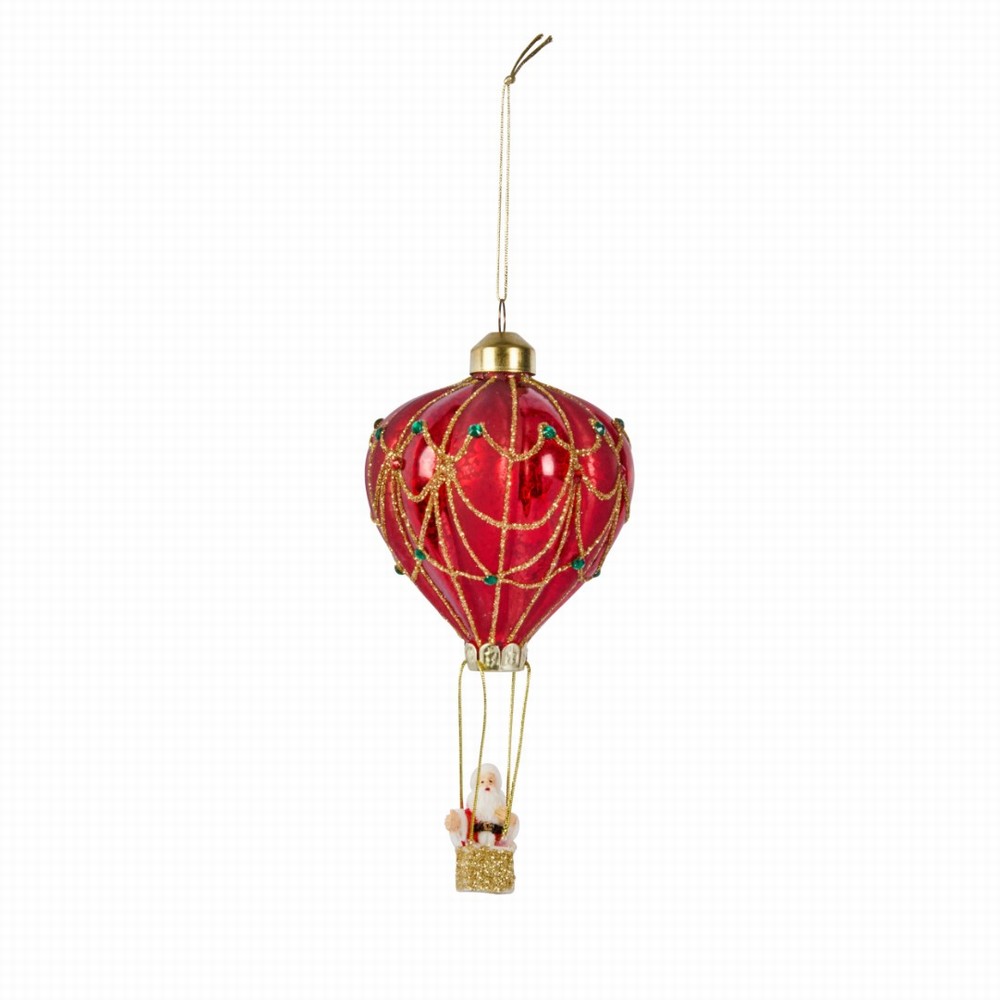 Three Kings Santa's Sky Ride Christmas Tree Decoration 9.4cm