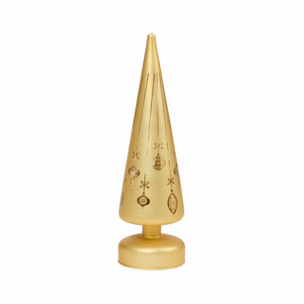 Three Kings LED Glass WonderTree - Gold 30cm Warm White