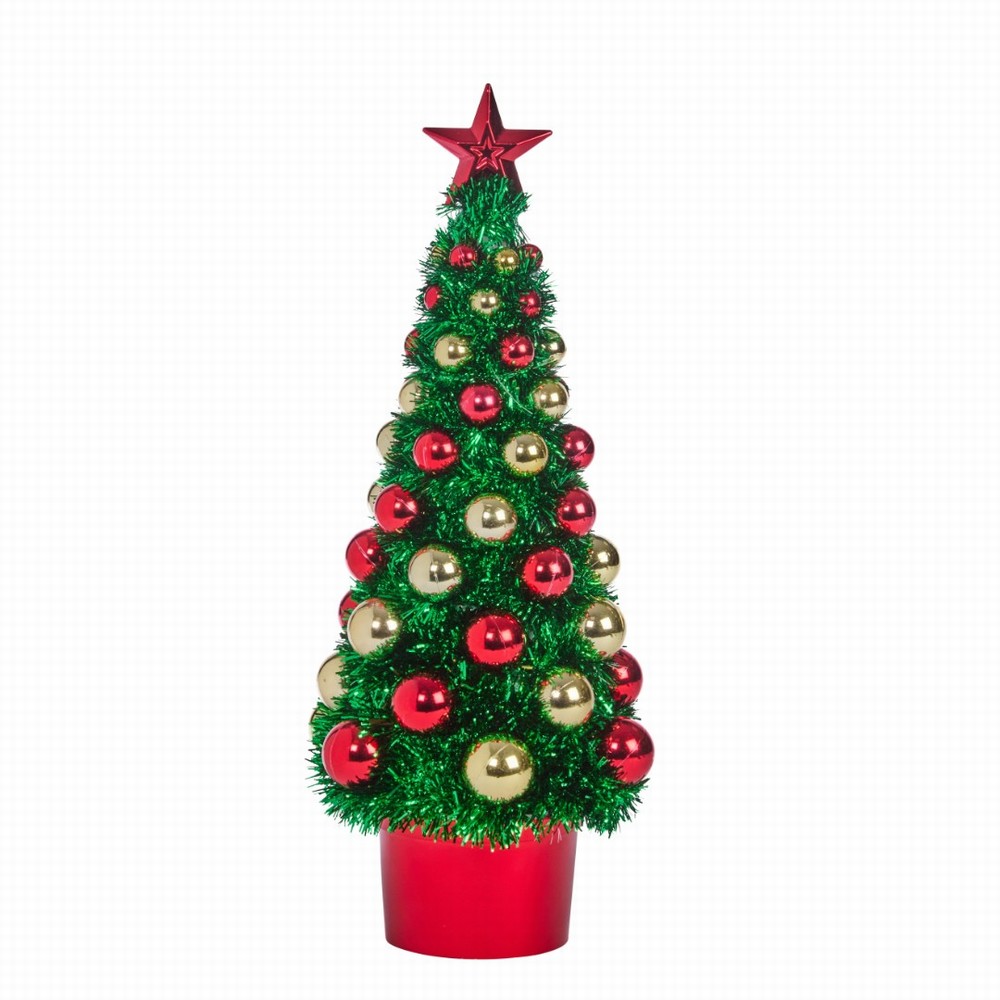 Three Kings X-Bling! InLit Tinsel Bauble Tree 39cm