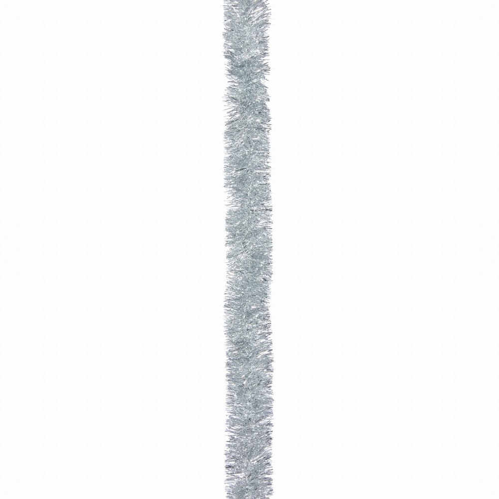 Three Kings 2m Silver Premium Tinsel Garland, Dia 7.5cm
