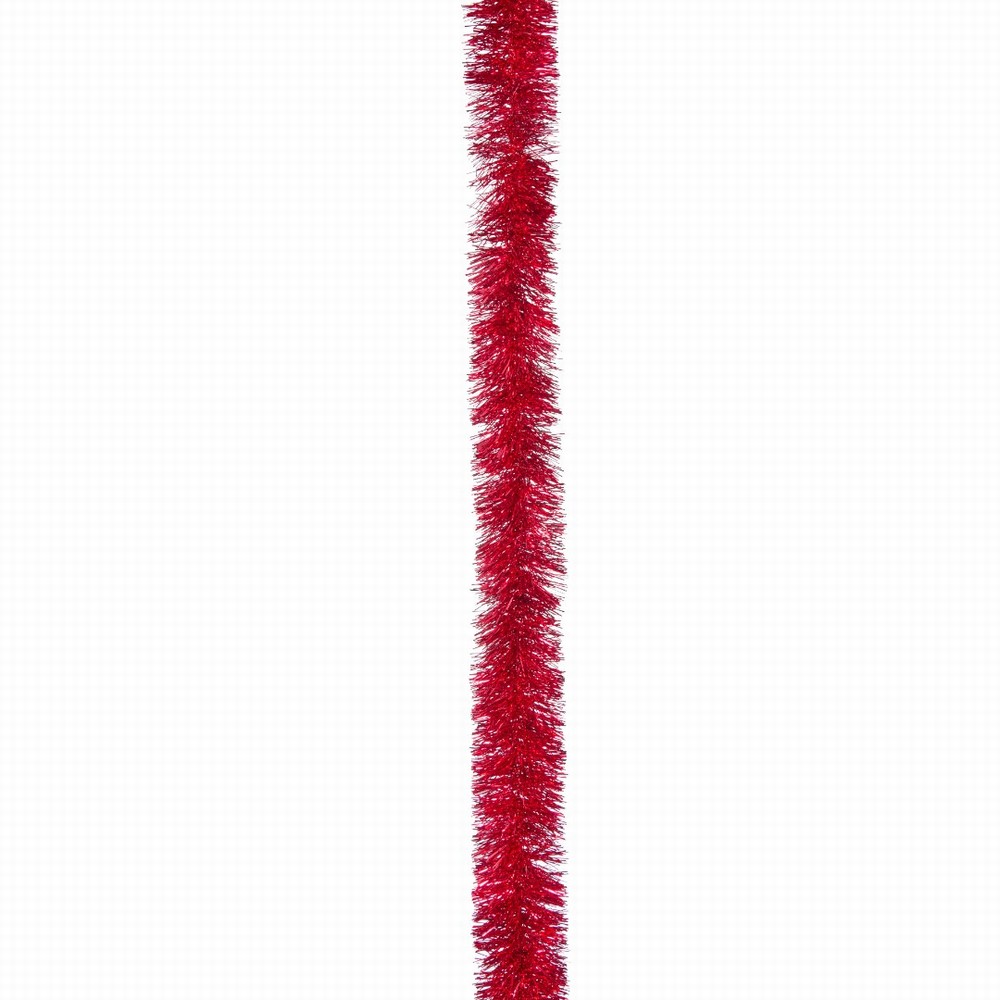 Three Kings 2m Red Premium Tinsel Garland, Dia 7.5cm