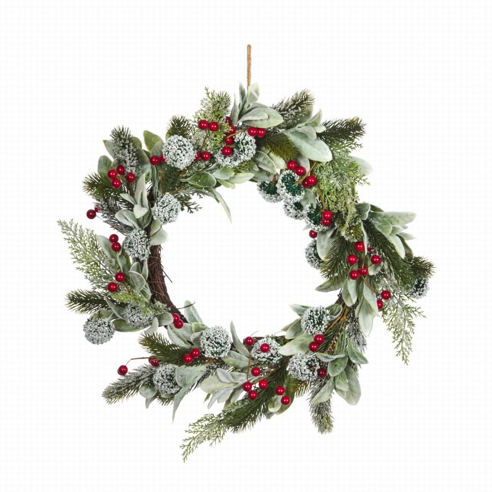 Three Kings FrostBerry Wreath, 60cm