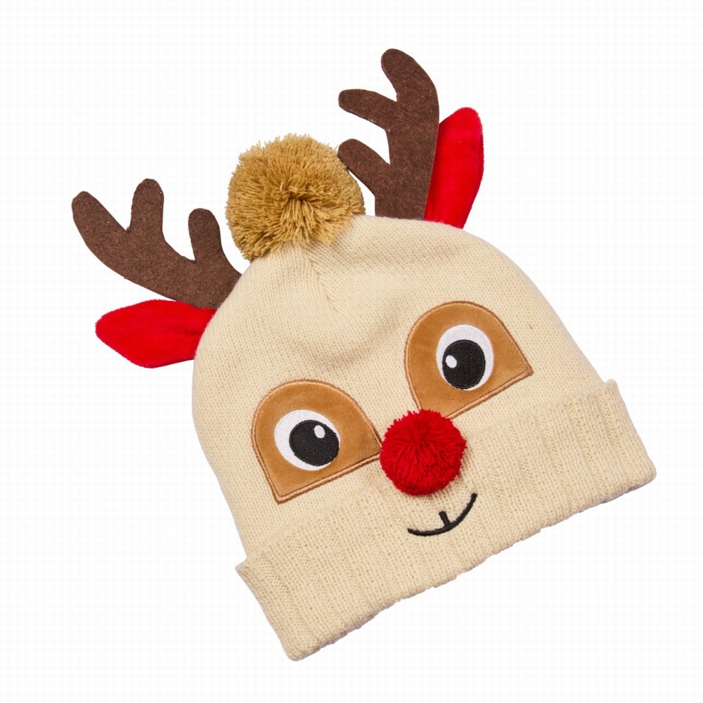 Three Kings Reindeer Luxury Beanie 21cm