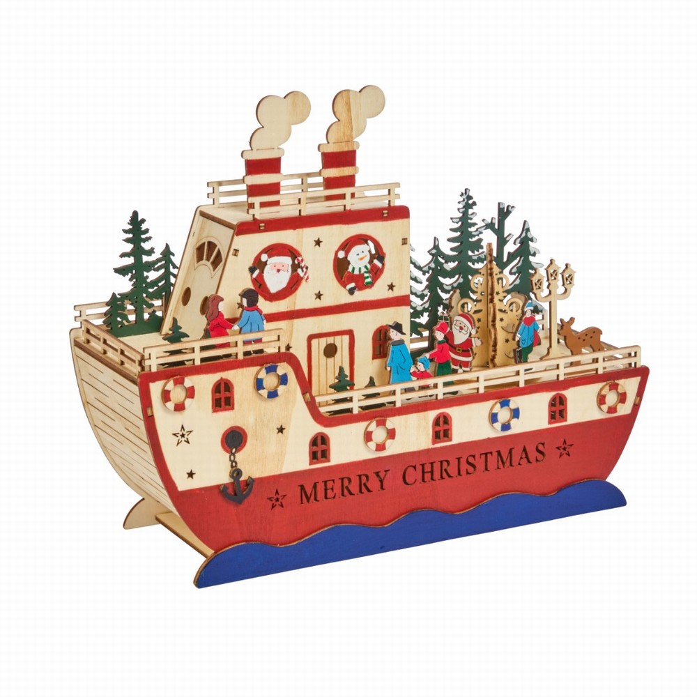 Three Kings InLit S.S. Noel Musical Christmas Scene 24cm