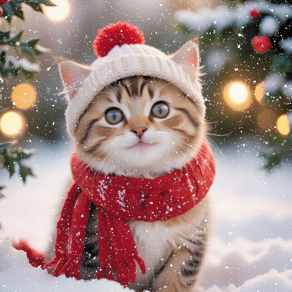 Pack of 6 Charity Christmas Cards - Wrapped up Warm