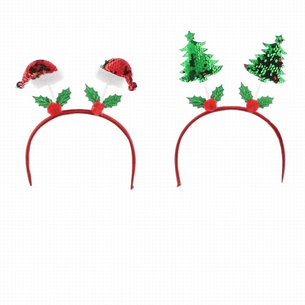 Festive 24cm Assorted Wobble Novelty Christmas Headband