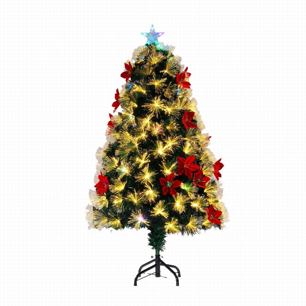 NOMA 90cm Chatsworth Tree with Poinsettia