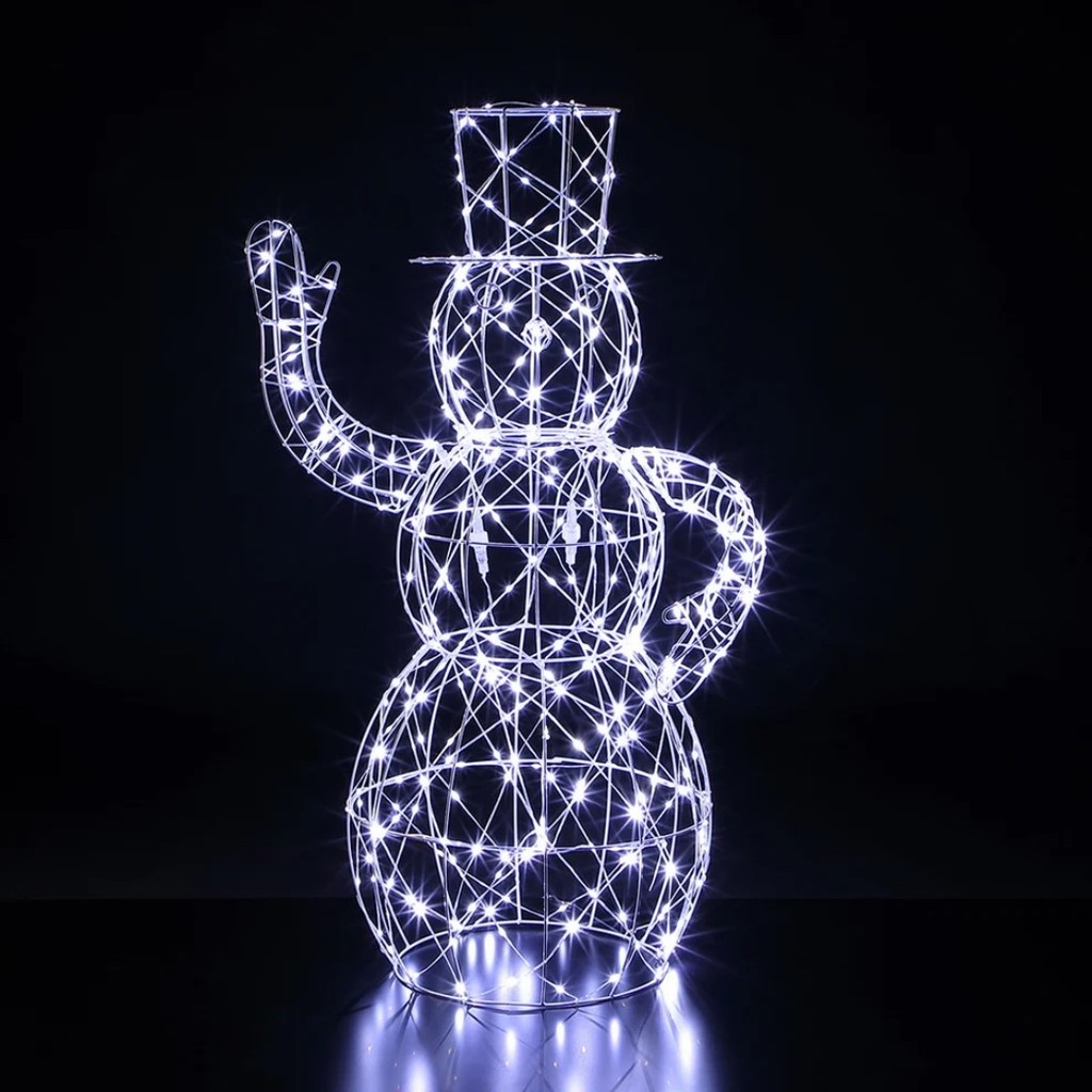 NOMA 1m Flexi Light Dickensian Snowman - 350 White LEDs