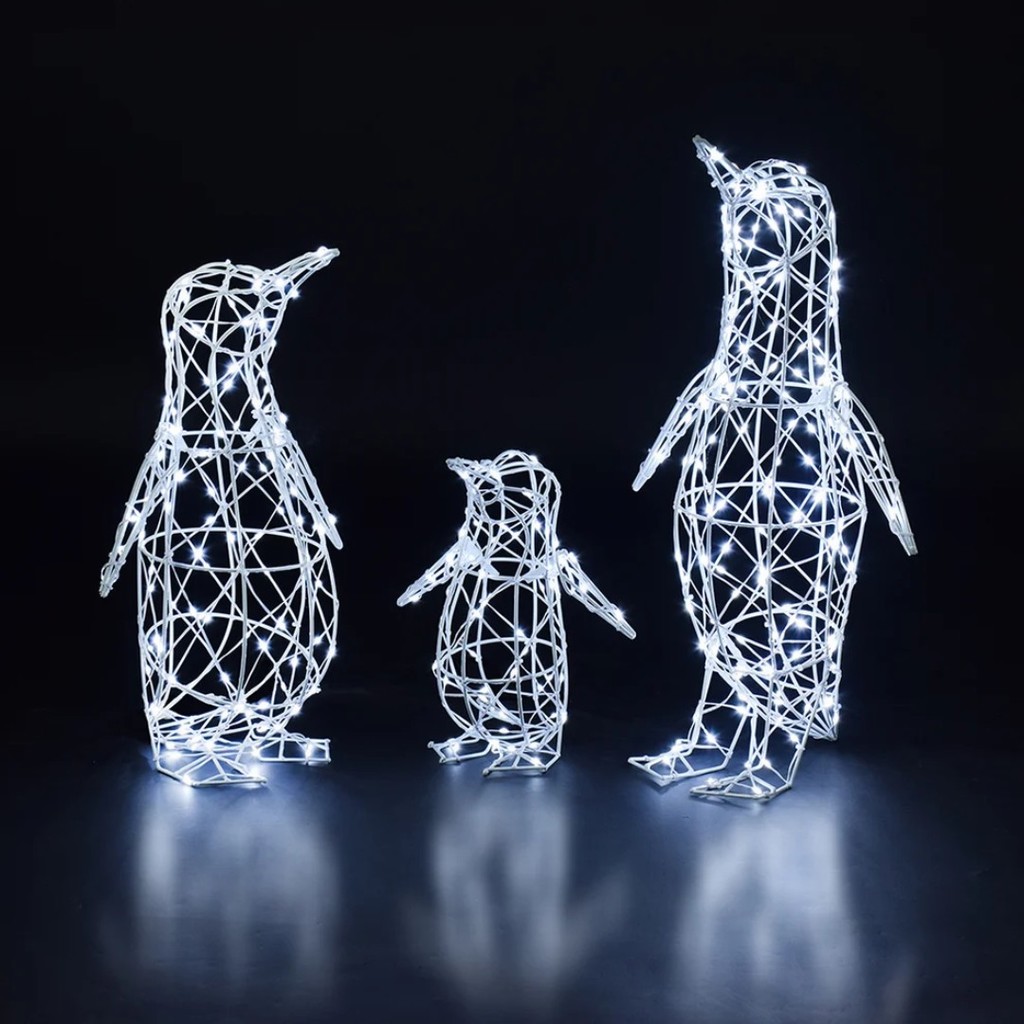 NOMA 60cm Flexi Light Penguin Family - 330 White LEDs